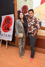 designer azeem khan with wife at Tatami restaurant launch hosted by Neha Premji and Shivam Hingorani on 3rd March 2016